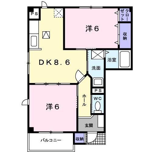 フロール（101） 間取り図画像