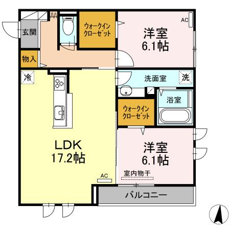 アルチェヴィータ（301） 間取り図画像
