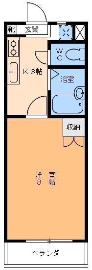 T・Sヴィラ（205） 間取り図画像