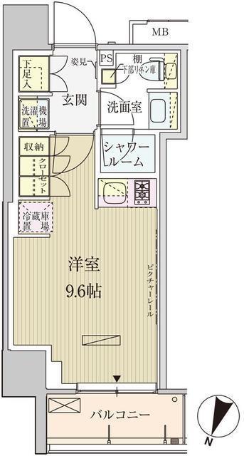 パークアクシス赤坂見附（808） 間取り図画像