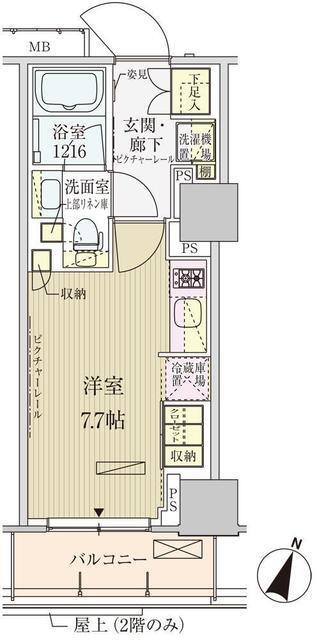 パークアクシス赤坂見附（203） 間取り図画像