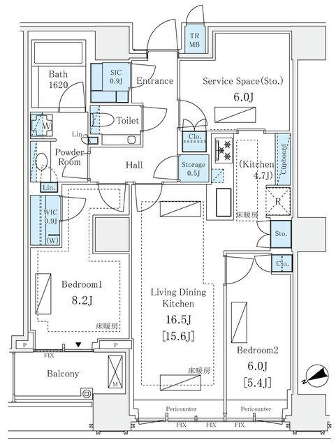 三田ガーデンヒルズ　ウエストヒル（609） 間取り図画像