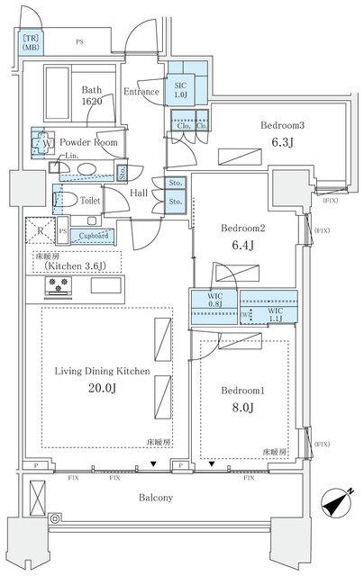 三田ガーデンヒルズ　ウエストヒル（716） 間取り図画像