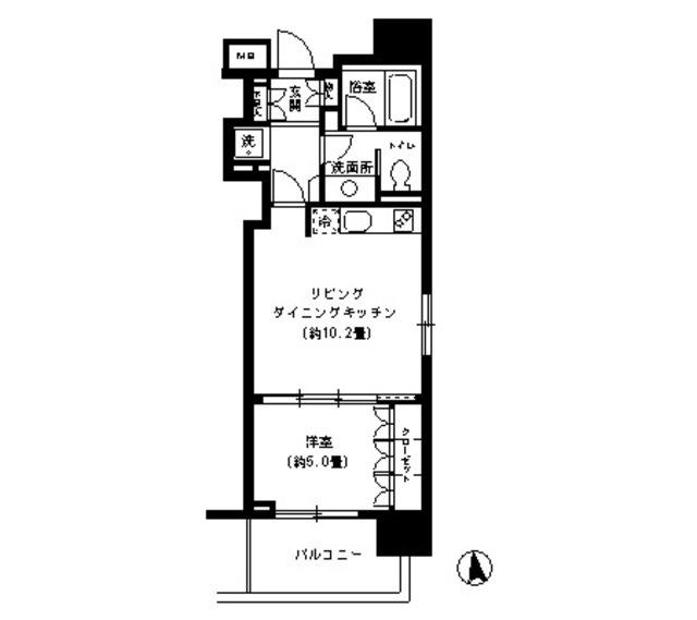 ＫＤＸレジデンス芝公園（604） 間取り図画像
