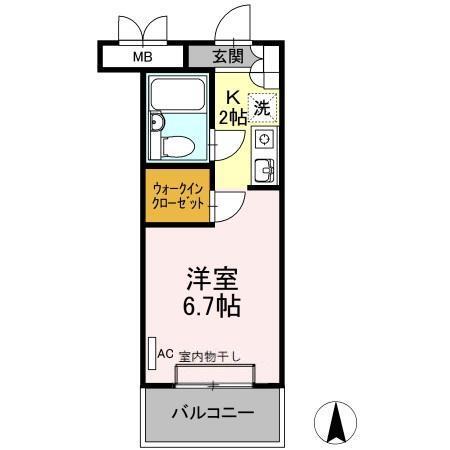 germer武蔵中原(ｼﾞｪﾙﾒﾑｻｼﾅｶﾊﾗ)（309） 間取り図画像