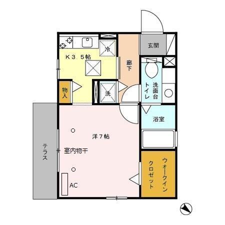 花月モナリエ（101） 間取り図画像