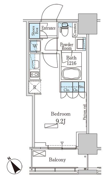 パークアクシス横濱関内ＳＱＵＡＲＥ（513） 間取り図画像