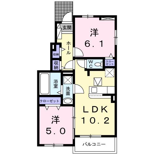 トレサージュ（101） 間取り図画像