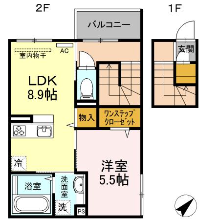 セジュールエスト参番館（203） 間取り図画像