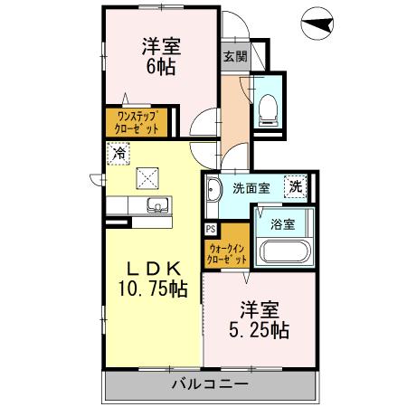 ロイヤルクレスト　Ⅱ（101） 間取り図画像
