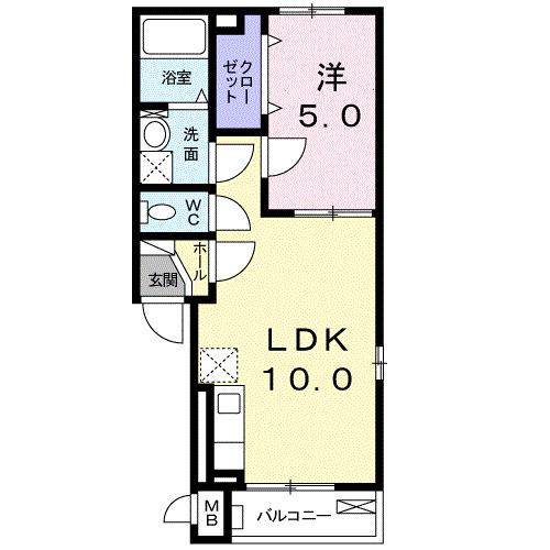 アムール（202） 間取り図画像