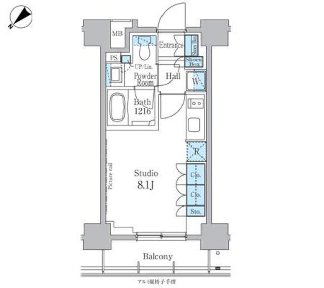 パークアクシス横浜反町公園（305） 間取り図画像