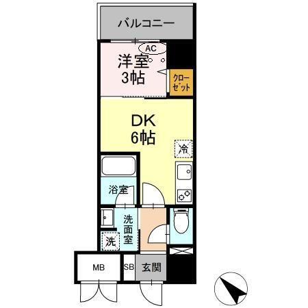ゲートレジデンス鶴見（301） 間取り図画像