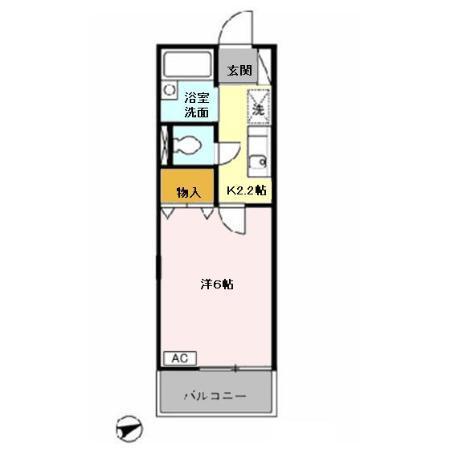 配郷　Ａ（205） 間取り図画像