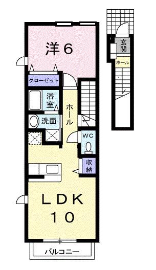 グリーンヴィラージュＡ棟（204） 間取り図画像