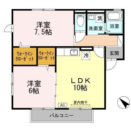 エーリNAKANO（201） 間取り図画像