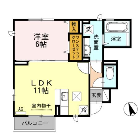 スターパス　ノース（101） 間取り図画像