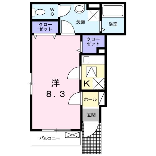 ジュネスメゾン八景　Ⅱ（101） 間取り図画像
