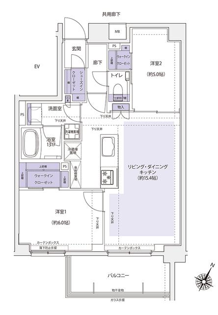 ＫＤＸレジデンス横濱紅葉坂（607） 間取り図画像
