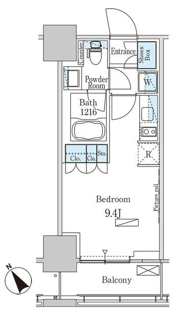 パークアクシス横濱関内ＳＱＵＡＲＥ（712） 間取り図画像