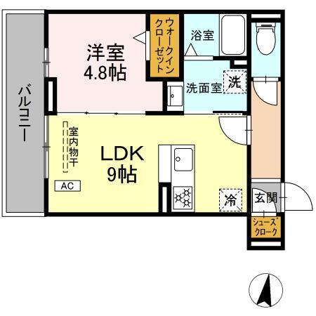 D Paina 中丸子（205） 間取り図画像