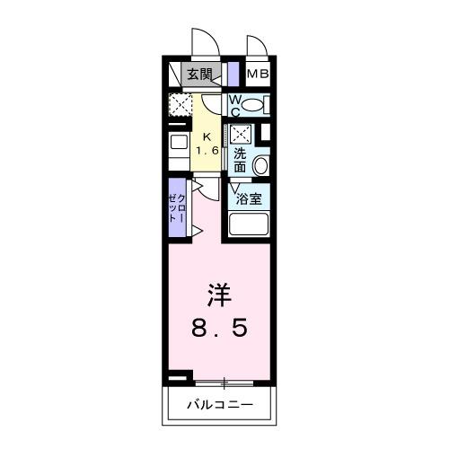 ヴェリーヌ（304） 間取り図画像