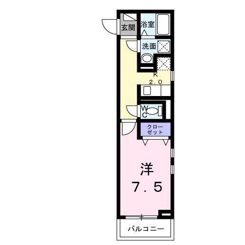 ヴェリーヌ（101） 間取り図画像