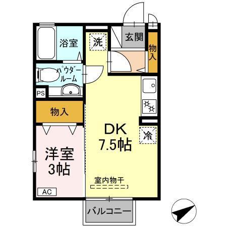 エスポワールⅡ（201） 間取り図画像