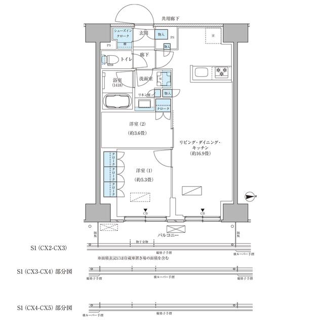 パークアクシス品川天王洲アイル（915） 間取り図画像