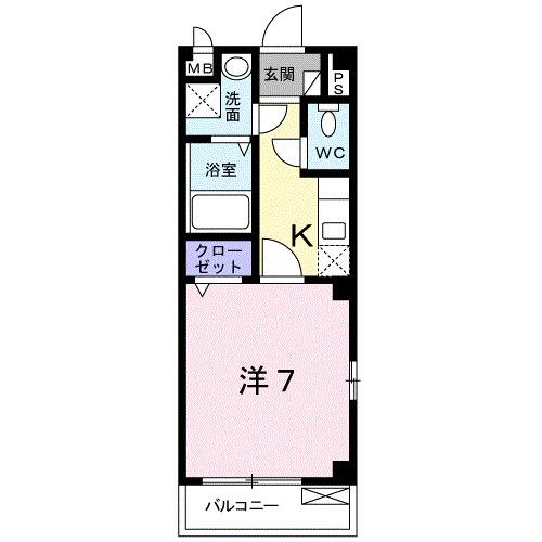 ロングＫＡＫＵＲＡ（101） 間取り図画像