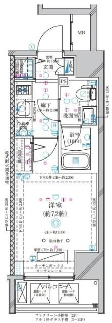 横浜市南区新川町マンション 間取り図画像