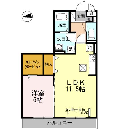 トネリコテラス　1（105） 間取り図画像