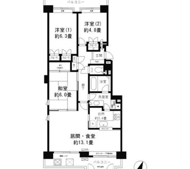  間取り図写真