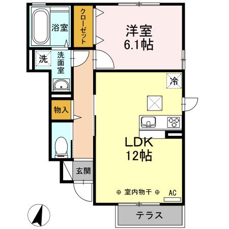 ディールーム上菅田（102） 間取り図画像
