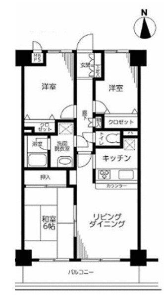 日神パレステージ山手西 間取り図画像