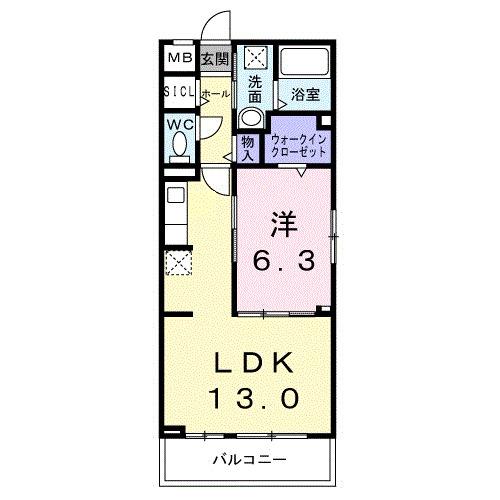 ブルーム（201） 間取り図画像