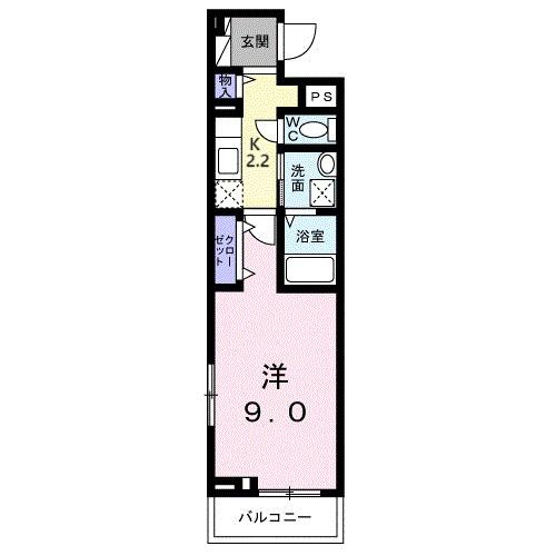 ラフレシール・ヴァン（206） 間取り図画像