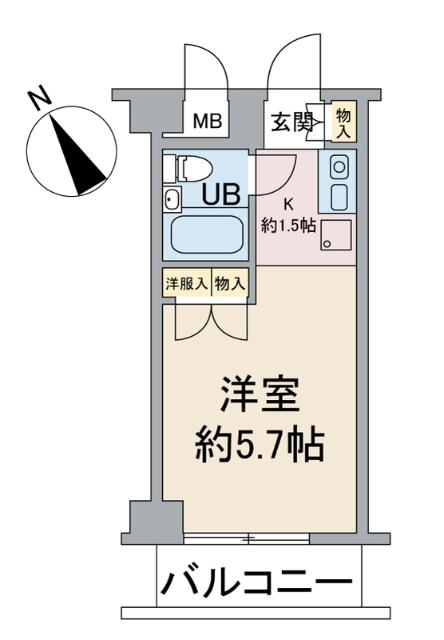 ユニーブル保土ケ谷 間取り図画像