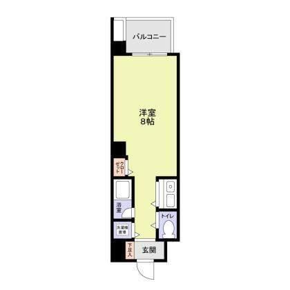 横浜市中区扇町マンション 間取り図画像