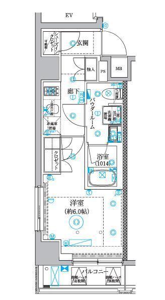 セジョリ横浜睦町 間取り図画像
