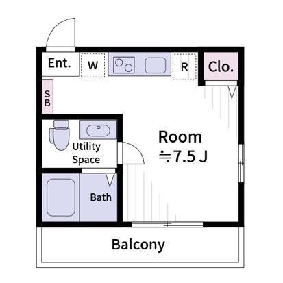 クレストコート杉田 間取り図画像
