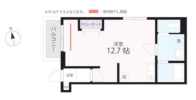 横浜市南区若宮町アパート 間取り図画像