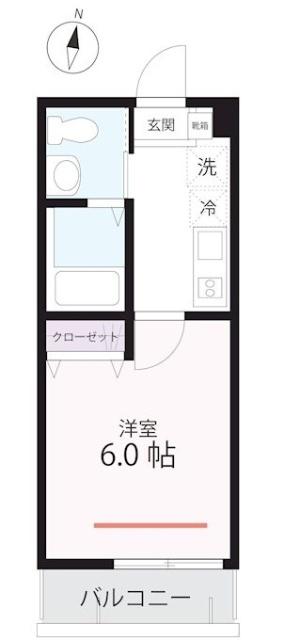 ハーミットクラブハウスPonte Bandoo 間取り図画像
