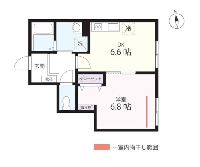 横浜市保土ケ谷区瀬戸ケ谷町アパート 間取り図画像