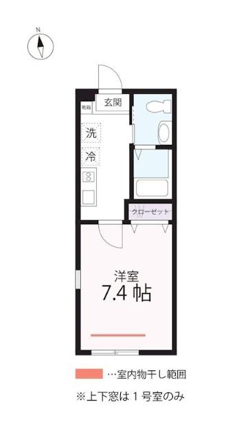 横浜市保土ケ谷区瀬戸ケ谷町アパート 間取り図画像
