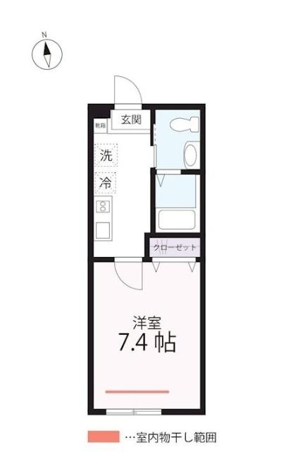 横浜市保土ケ谷区瀬戸ケ谷町アパート 間取り図画像