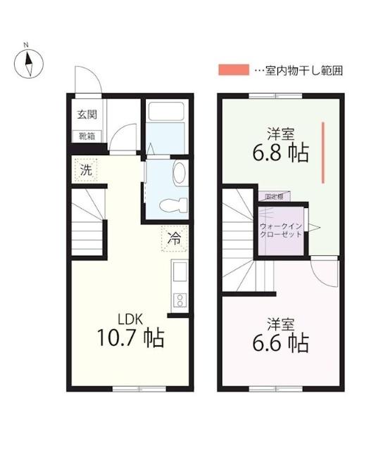 横浜市保土ケ谷区瀬戸ケ谷町アパート 間取り図画像