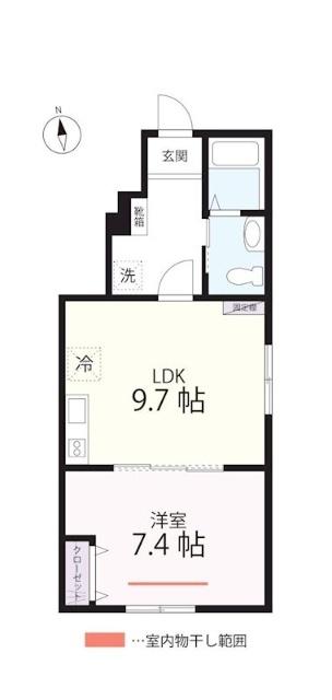 横浜市保土ケ谷区瀬戸ケ谷町アパート 間取り図画像