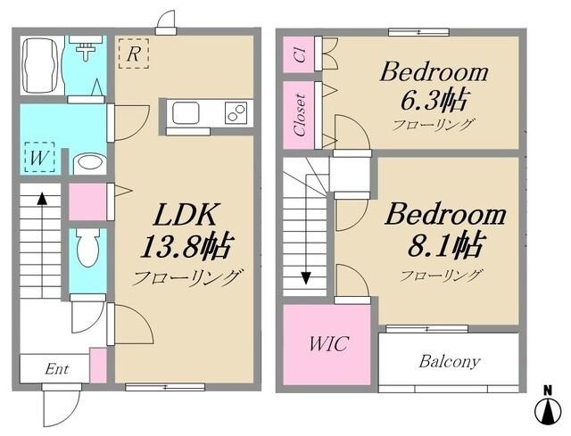 MAISON PRENDRE A棟 間取り図画像