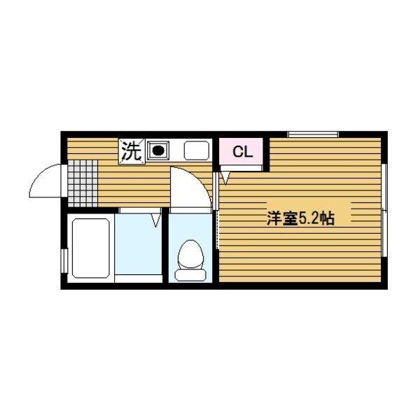 横浜市南区永田東アパート 間取り図画像